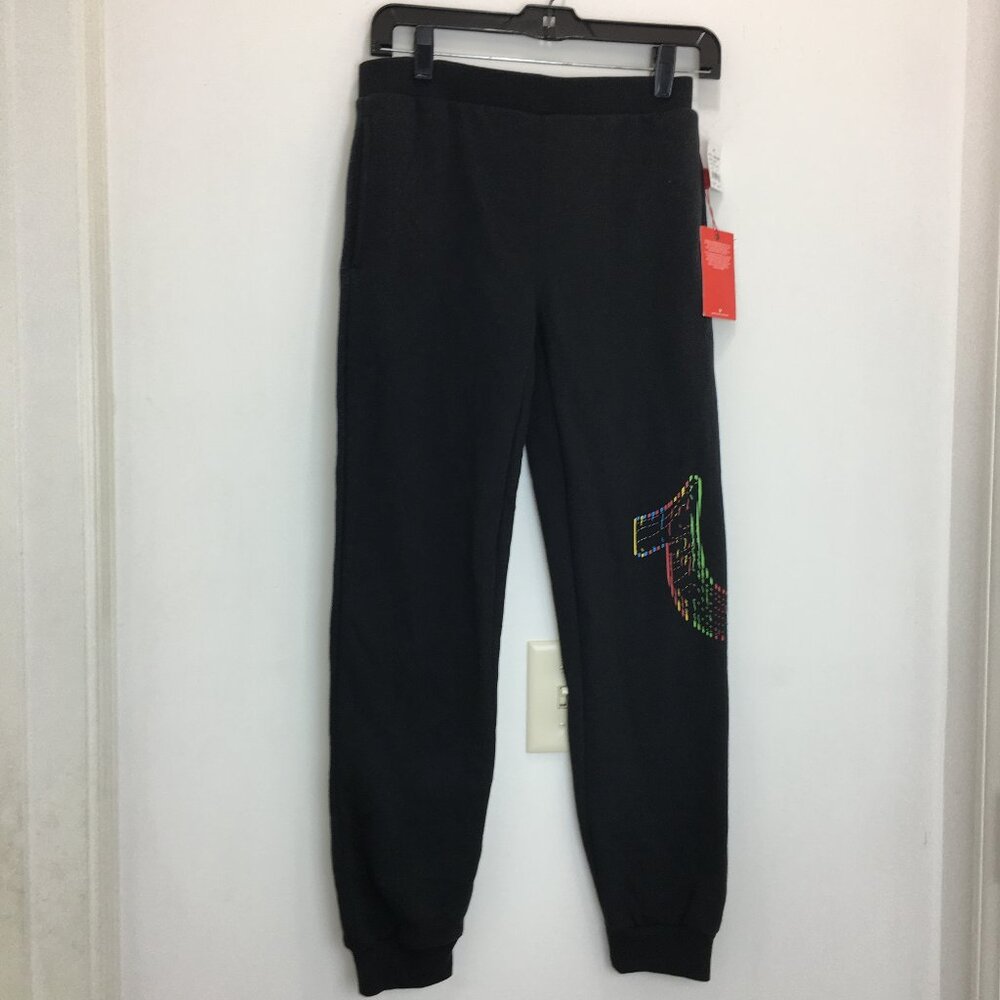 Hurley Boys Black Fleece Joggers M NEW